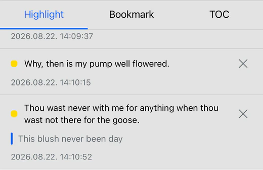 LitaBook saved highlights and notes